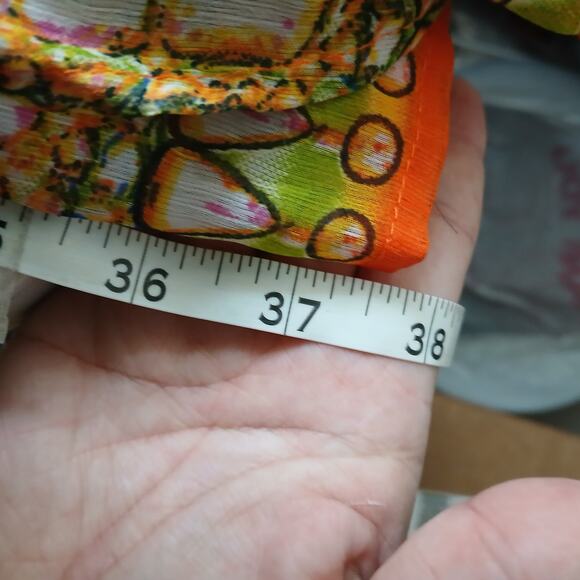 Speed Control NY Multi Color Print Kaftan Dress Womens MD Y2K Boho Vacation Swim - Picture 7 of 8